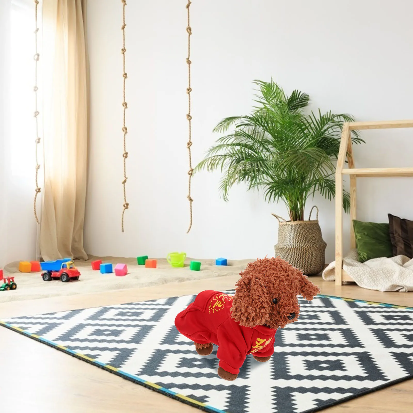 

Biped Costume Polyester Warm Cold Pet Outfits proof Supplies Toy Outfits Pet Cosplay Dog Funny Clothing New Year Clothing