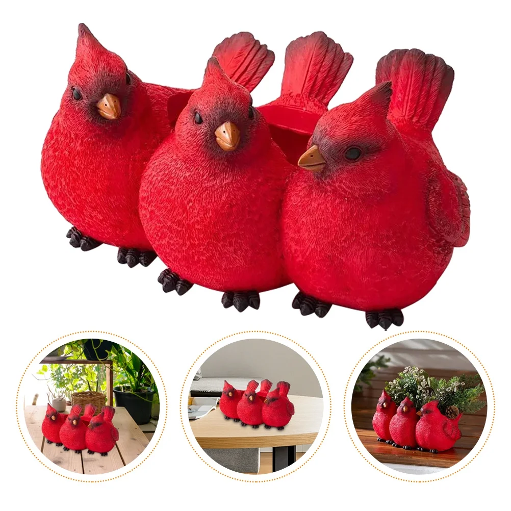 

1Pcs Simulation Bird Yard Ornament Light Resin Decorative Garden Bird Scene Adornment Realistic Craft for Potted Plants