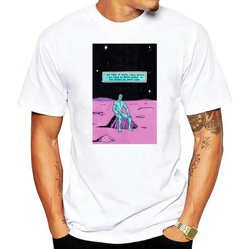 Camiseta del dr. manhattan i'm tired watchmen the watchmen 80s 1980s comic book, novela gráfica alan Sheldon dr manhattan emo nihilist