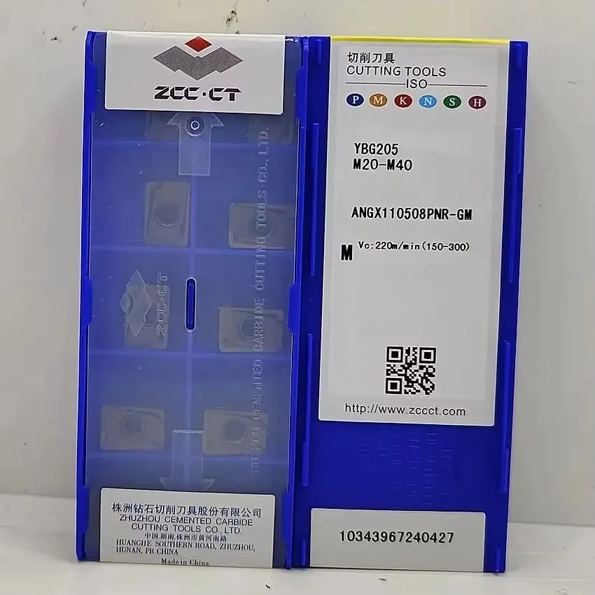ANGX110508PNR-GM YBG205 ANGX110508PNR-GM ANGX110508 ZCC.CT CNC carbide inserts Milling inserts For Stainless steel 10pcs/box