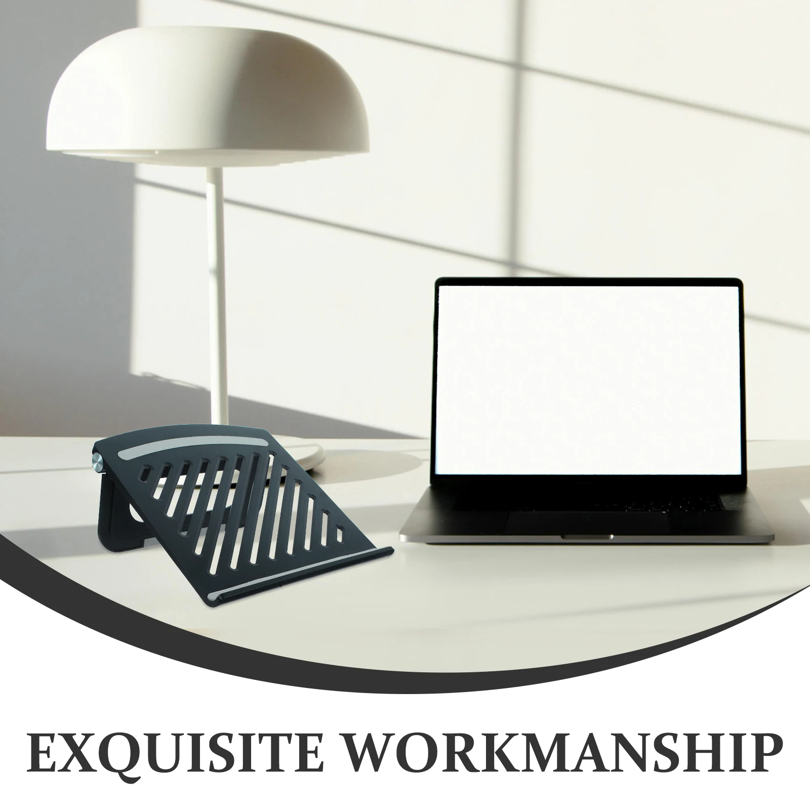 

Laptop Stand Desk Riser Bracket Adjustable Computer Desktop Silica Gel Holder for Desk Ventilated Foldable Desktop Computer