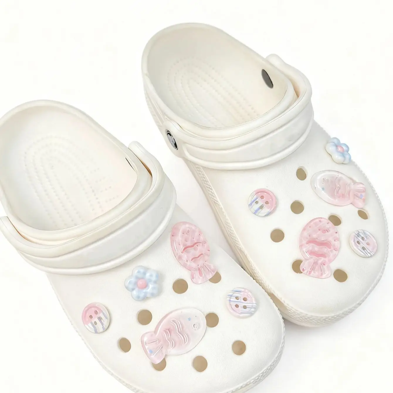 لطيف الأسماك الصغيرة زهرة زر إبزيم الحذاء Kawaii إكسسوارات الأحذية DIY انفصال أبازيم الأحذية التصميم الإبداعي أحذية متعددة الاستخدامات #3