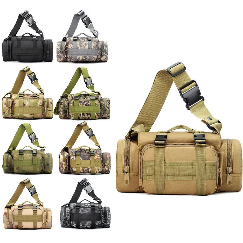 Large Capacity Men Travel Crossbody Bags High Quality Oxford Messenger Bag Male Multi-function Tactical Chest Pack Shoulder