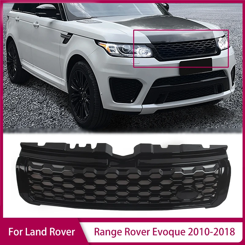 

Car Racing Grille for Land Rover Range Rover Evoque 2010-2018 Auto Accessories Front Bumper Hood Grills Radiator Mesh Grid