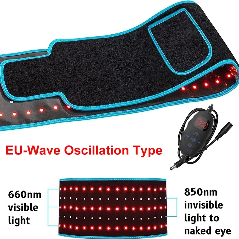 Rode en infrarood lichttherapieriem 850nm 660nm LED-schoonheidsapparaten voor wrap Vet verbranden Gezichtswikkel Afslanken Taille Warmtekussen Volledig lichaam