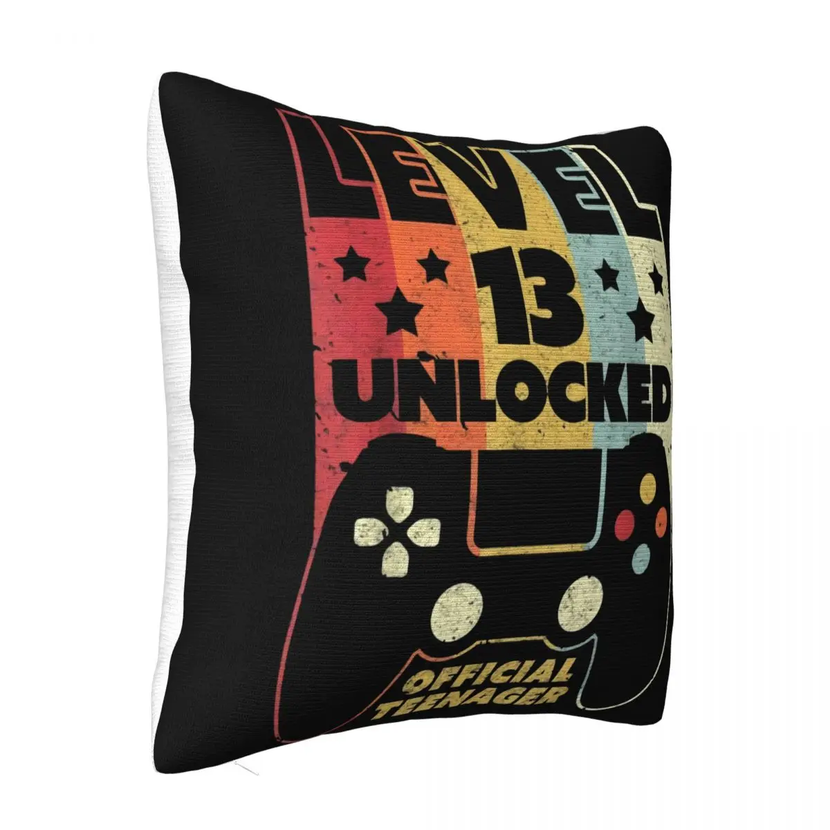 13Th Birthday Level 13 Unlocked Official Teenager Party Comical New Print Fresh Design Music Pillow Case