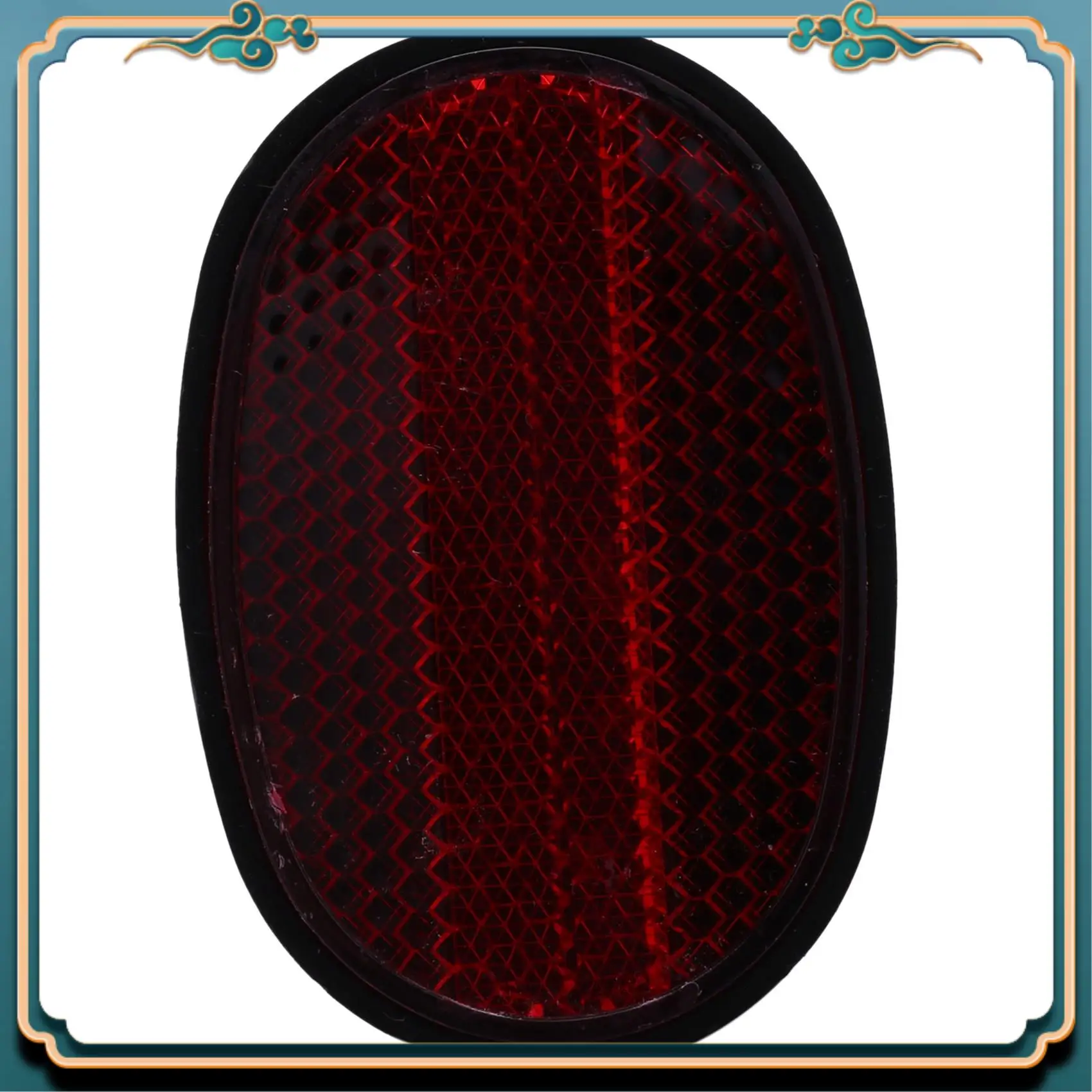 

Новейший 1 шт. велосипедное заднее хвостовое крыло, отражатель, брызговик, овальное предупреждение, красный, черный