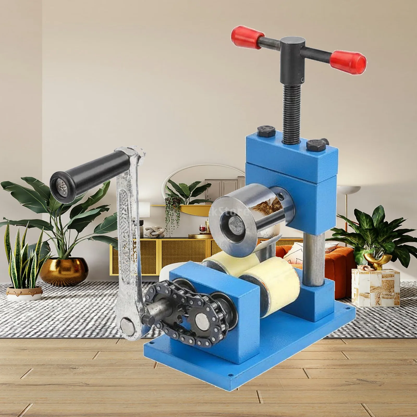 Manual Jewelry Bender Hand Crank Bracelet Shaping Machine Heavy Duty Rolling Tool for Crafters