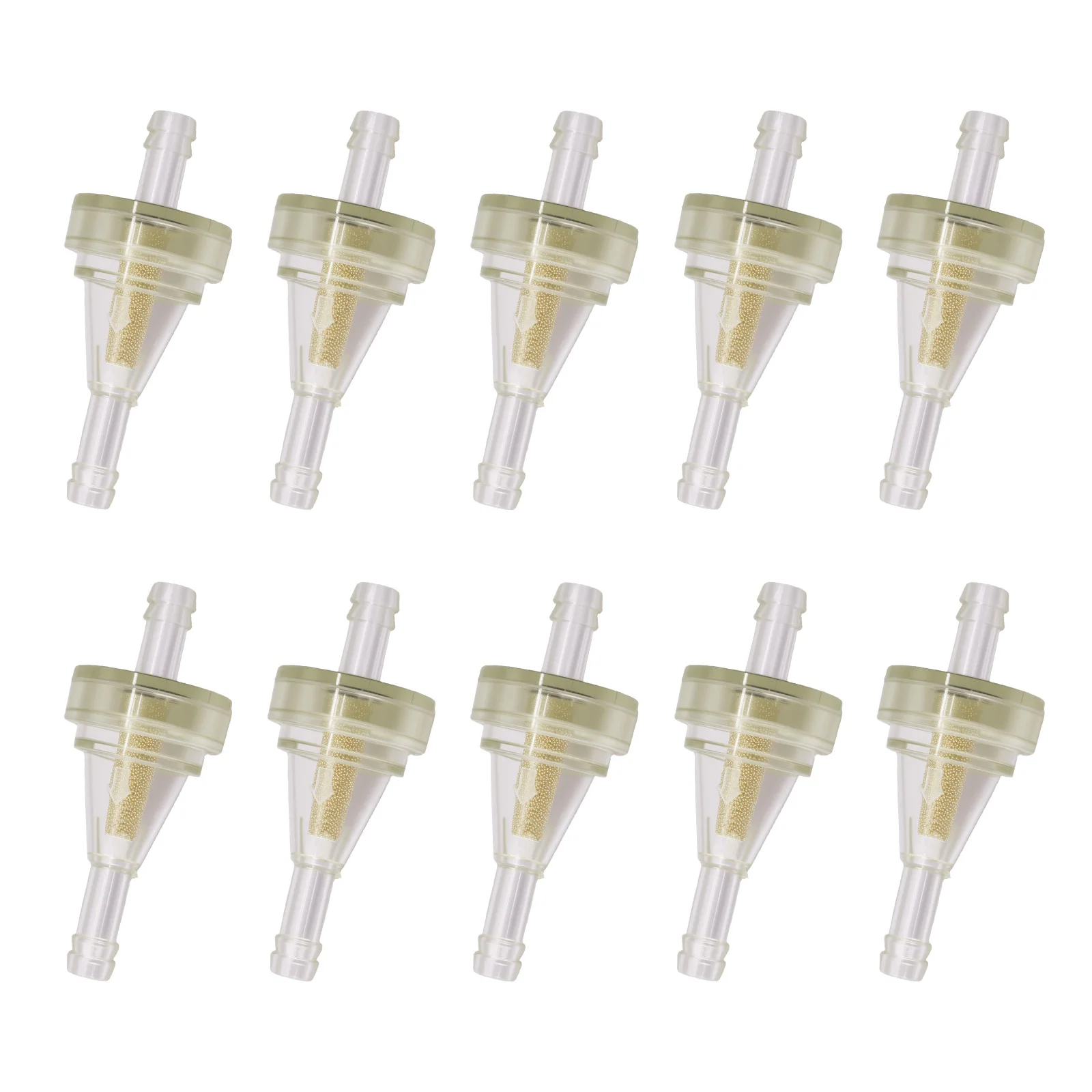 

10 PCS Small Engine Fuel Filter 1/4 Inline Fuel Filter for Gas Engine ATV Dirt Bike Motorcycle Go Kart UTV Snowmobile