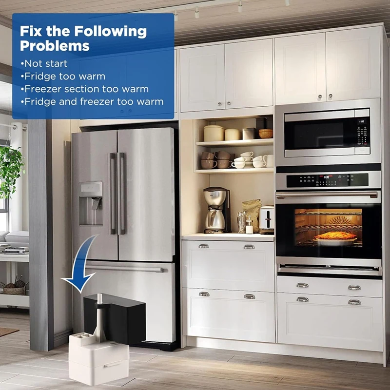 คอมเพรสเซอร์ตู้เย็น W10613606รีเลย์เริ่มต้นและตัวเก็บประจุสำหรับอ่างน้ำวน KitchenAid kenmore W10416065 PS8746522