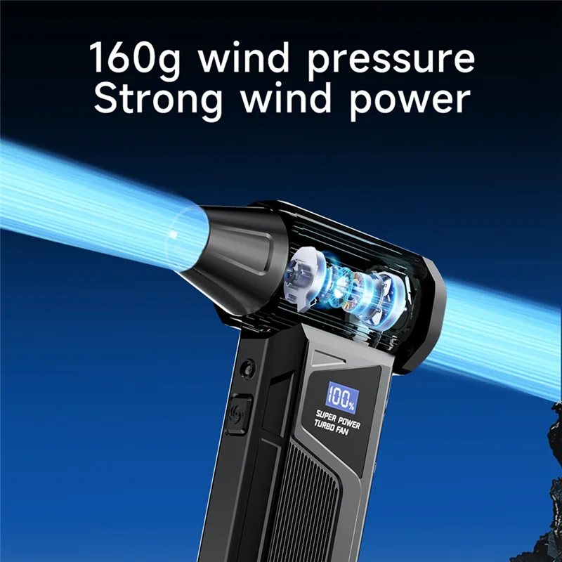 ABZL Ventilatore violento Ventilatore d'aria super potente Aspirapolvere Motore brushless Ventola turbo a getto Forte soffiaggio del vento