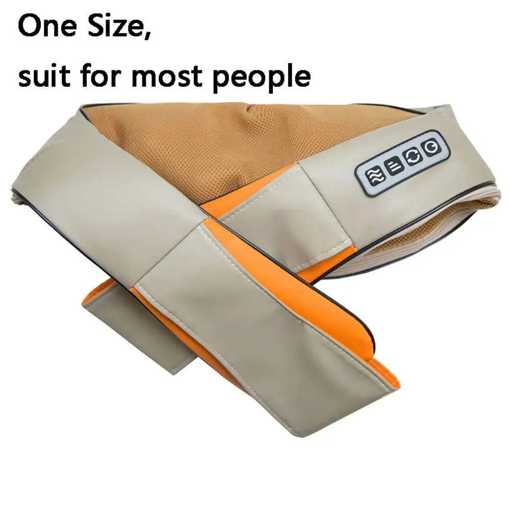 Comfortable PU Leather Electrical Massager Heated Multifunctional Neck Massager Infrared U Shape Massage Shawl Shoulder