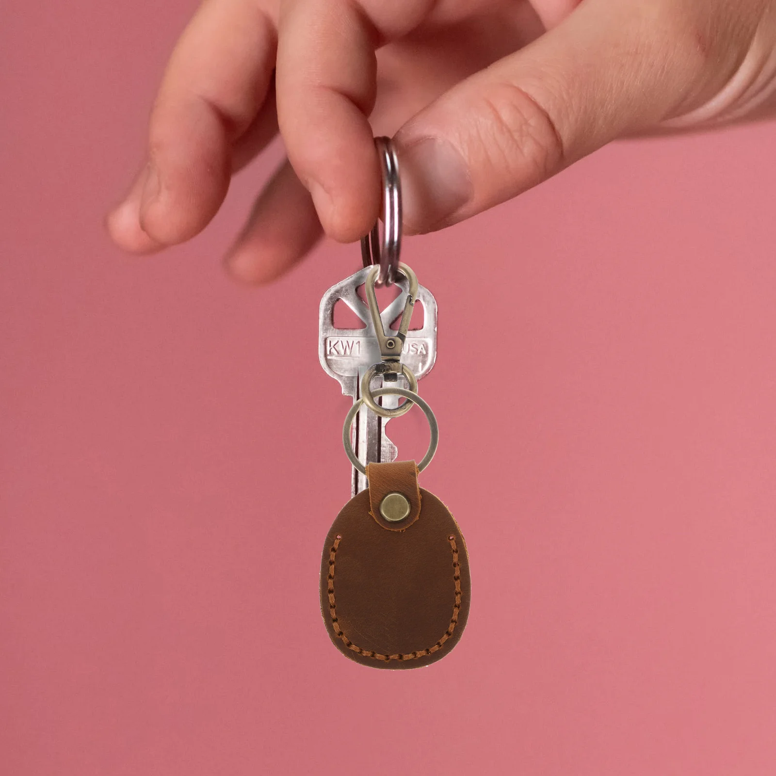 

Access Control Case H made Elevator Holder IC Cover Car Keychain Accessories Zinc Alloy Cowhide Practical