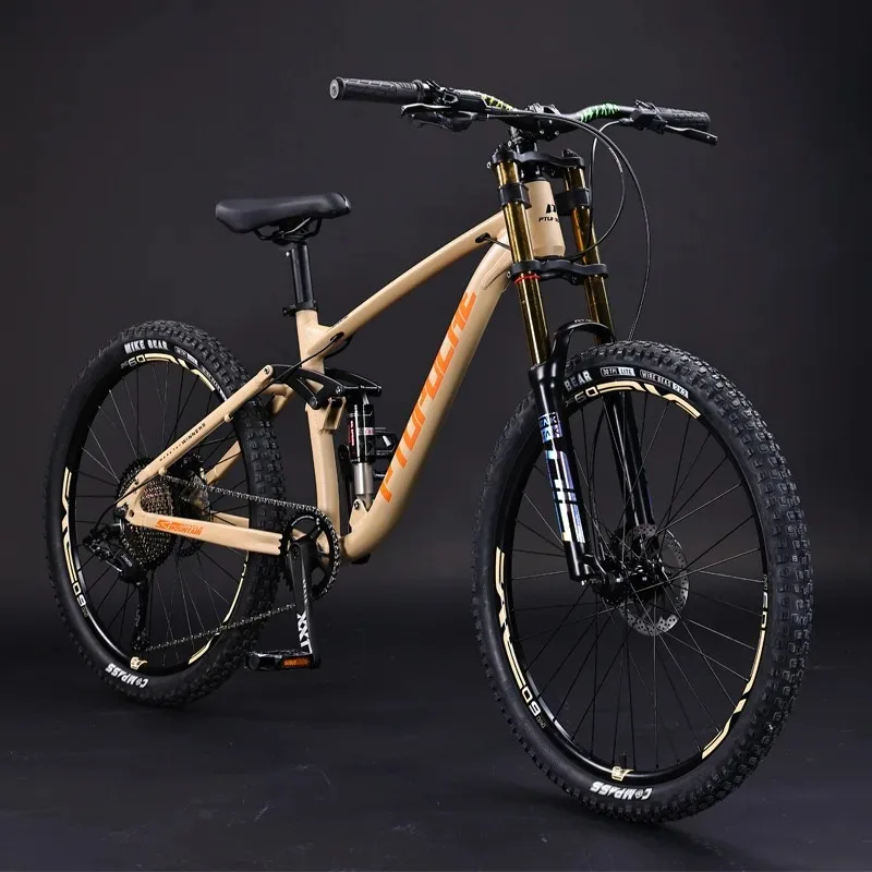 DES soft tail dirt slope mountain bike AM all-terrain double shock