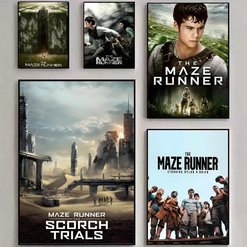 Póster de la película T-The M-Maze Runner, impresión artística para pared, adecuada para sala de estar, dormitorio, bar, salón, decoración del hogar, regalo