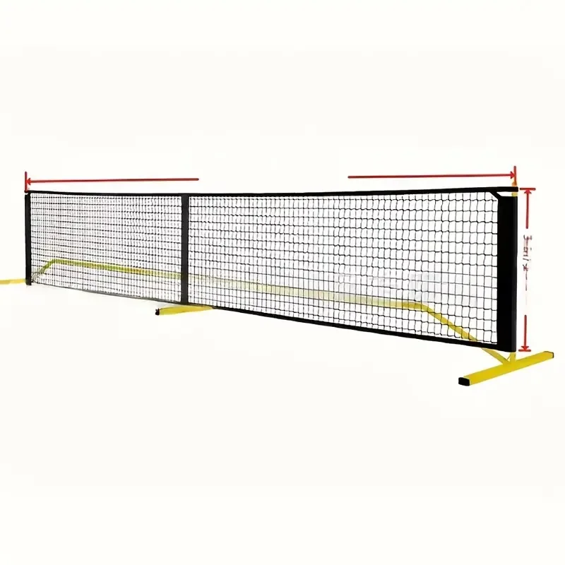 Portable 22ft/6.7m Pickleball Net System Adjustable Height in Carrying Bag Durable Polyester for Indoor Outdoor Training