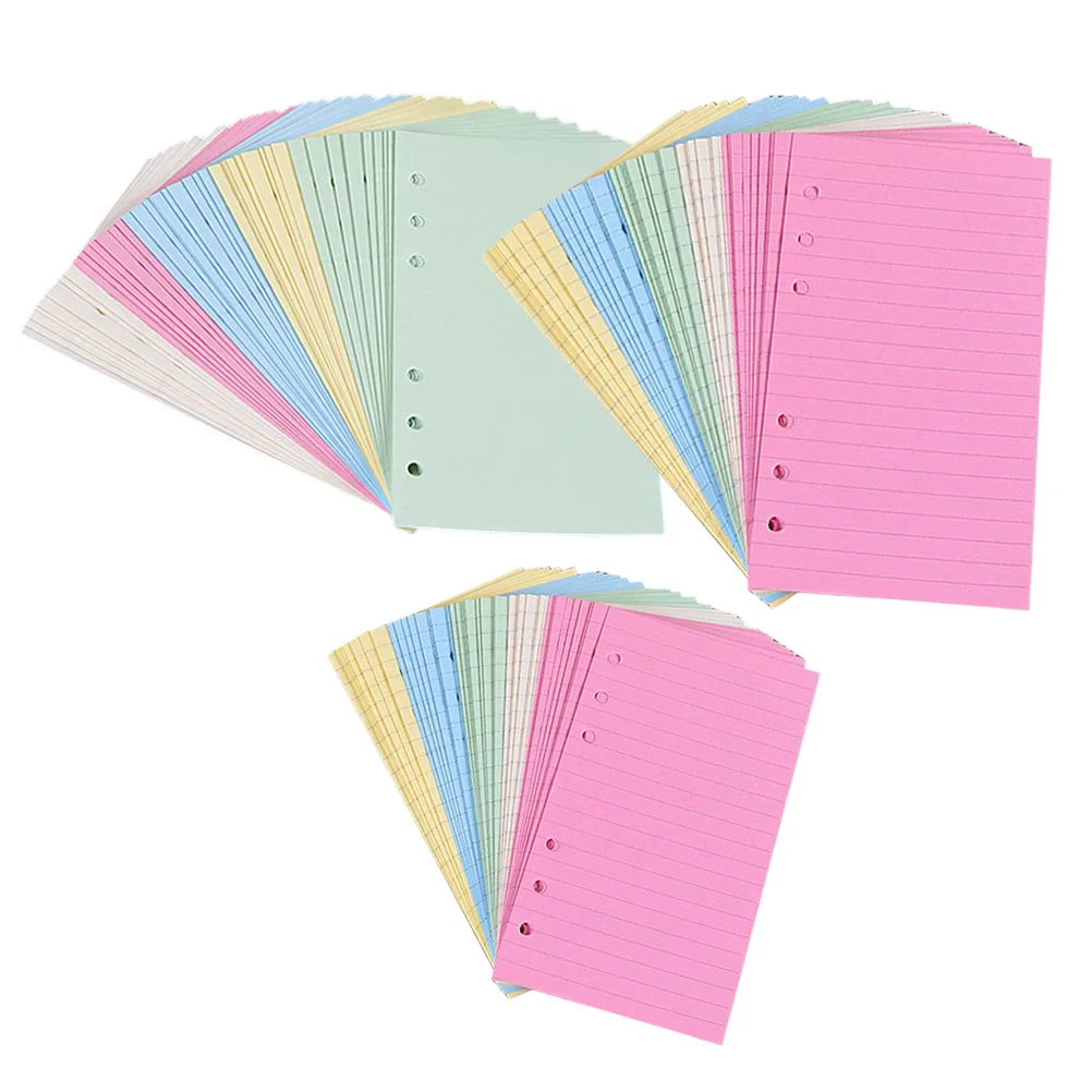 6-Hole Loose Leaf Notebook Refill Paper Smooth Thick Notepad Replacement For Planner Binder Journal Student Office Use
