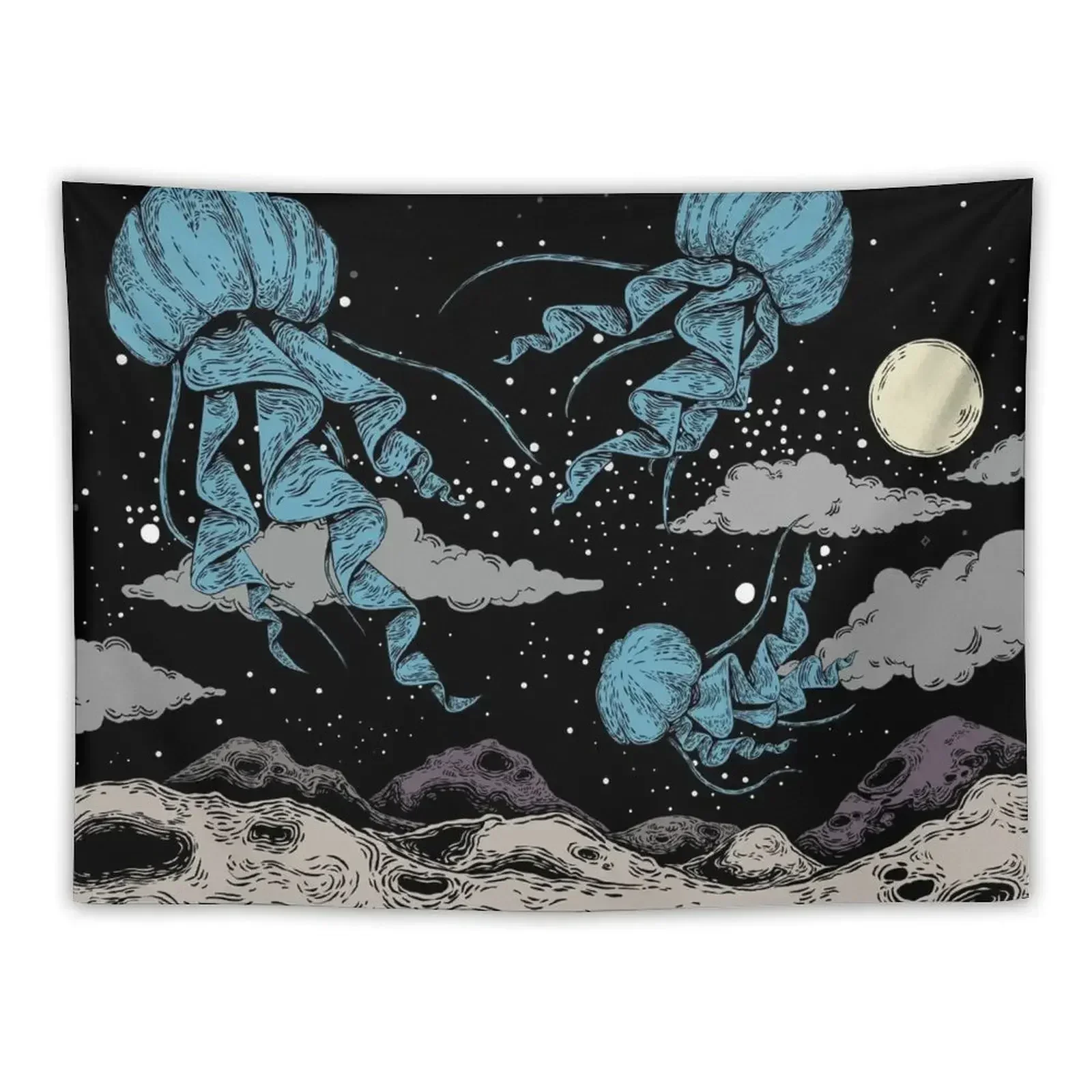 Space Jellyfish Tapestry Decorative Wall Art Mural Tapestry