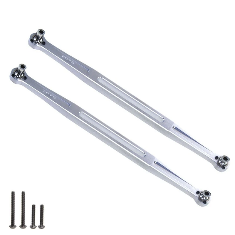 RC Car Parts Suitable For 1/5 TRAXXAS XRT 8S X-Maxx 8S Widemaxx Aluminum Alloy 7075 Front Steering Rod Silver