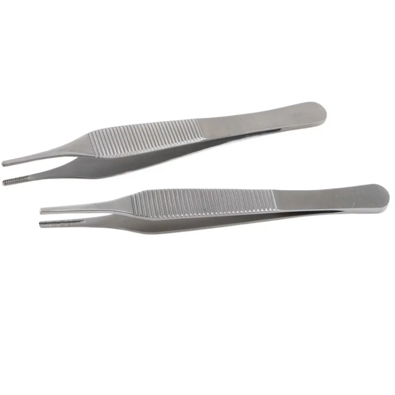 Premium Stainless Steel Dressing & Tissue Forceps for Nose Surgical Use Micro Adson Toothed Tissue Forceps