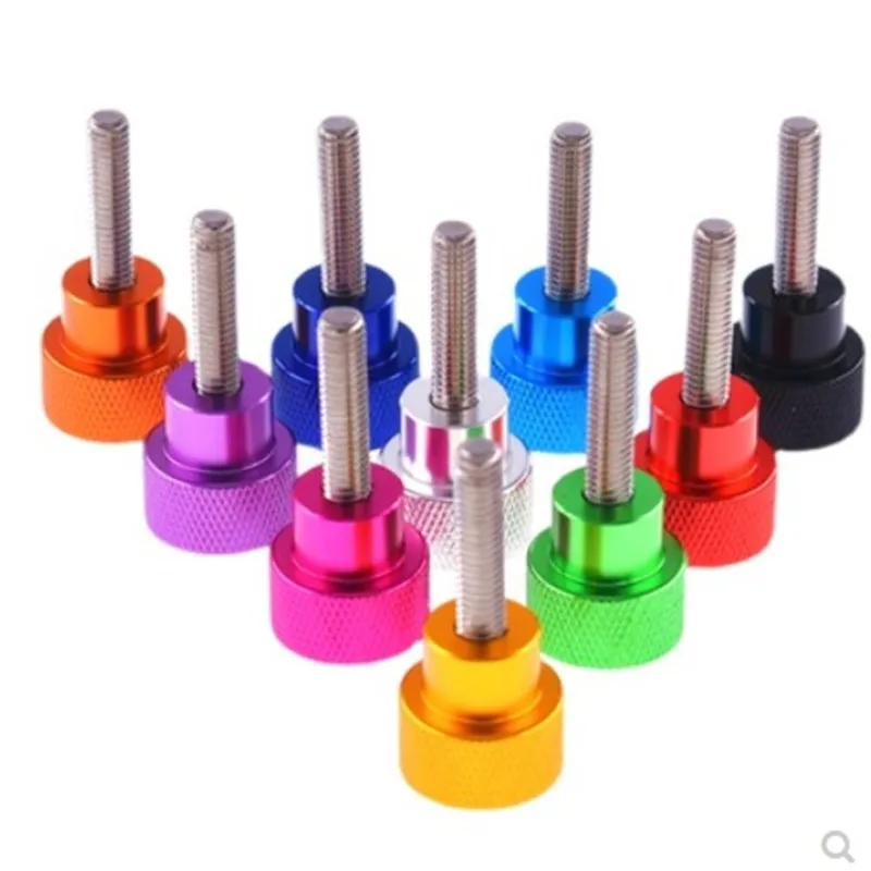 5 Stück Edelstahl-Rändelschrauben M3 M4 M5 M6*6 bis 50mm Aluminium Rändelkopf Handfest Anziehbare Rändelschrauben – Detail 7