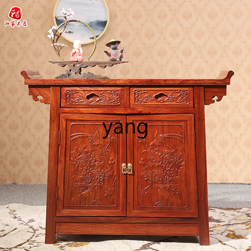 

LTT rosewood offering table Shentai Chinese style strip case solid wood Buddha statue table incense case household