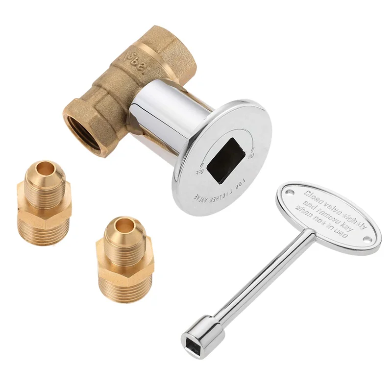 High pressure valve1/2 Inch Straight Quarter Turn Shut-Off Valve Kit 45724 Male Flare 45659