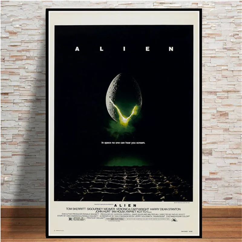 Retro ALIEN COVENANT Horror Movie Film Classic Oil Painting Poster Prints Canvas Art Wall Pictures For Living Room Home Decor