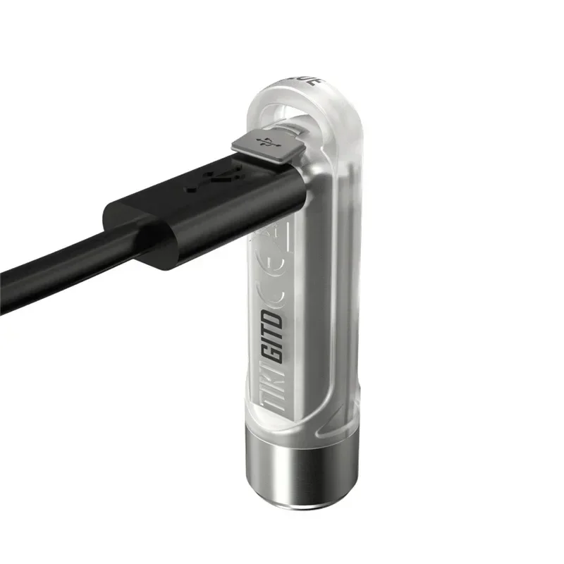 NITECORE TIKI GITD Keychain Light 300Lumens TYPE-C Rechargeable UV Light / High CRI Mini Portable Flashlight