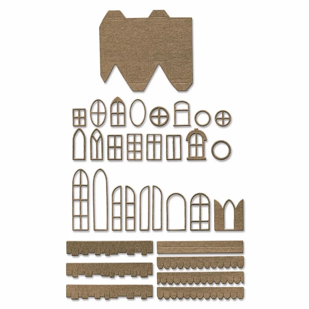 

Village Collection Metal Cutting Dies Scrapbook Diary Decoration Stencil Embossing Template DIY Greeting Card Handmade 2026 New