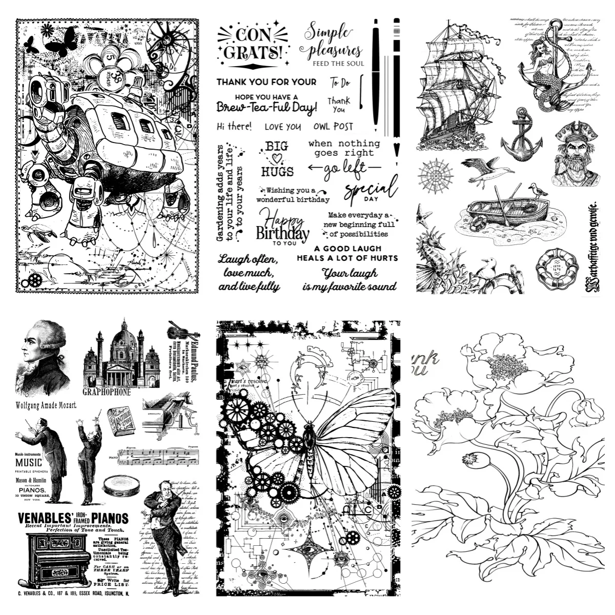 1pc Writing Style Flowers Background Clear Seal Stamps, Aesthetic Stationary Creative DIY Craft Supplies for Scrapbook Journal