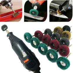 NEW 50pcs Mini Drill Abrasive Brush for 2.35mm Shank Nylon Buffing Polishing Wheel Dremel Rotary Hand Tool Set Rust Remover