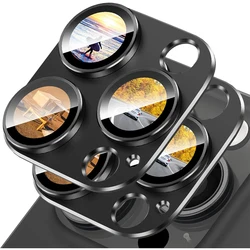2PCS Black Camera Lens Protector Cover For iPhone 16 Pro Max 15 Plus 14 13 Mini Protection 16Pro 15Pro 14Pro Phone Accessories