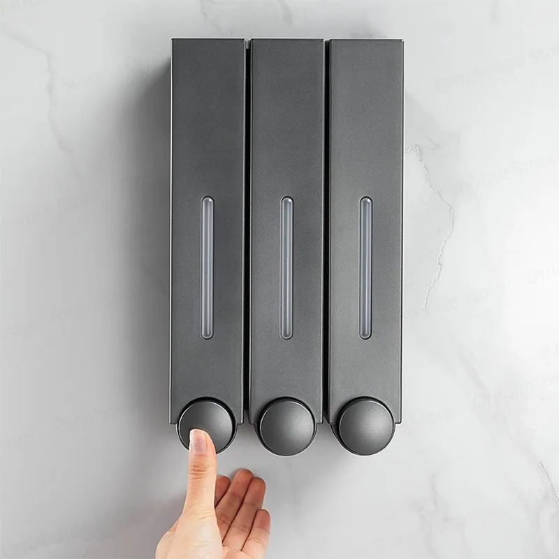 

Настенный дозатор мыла для душа без дрели, дозатор шампуня и кондиционера, дозатор мыла для душа для дома и кухни