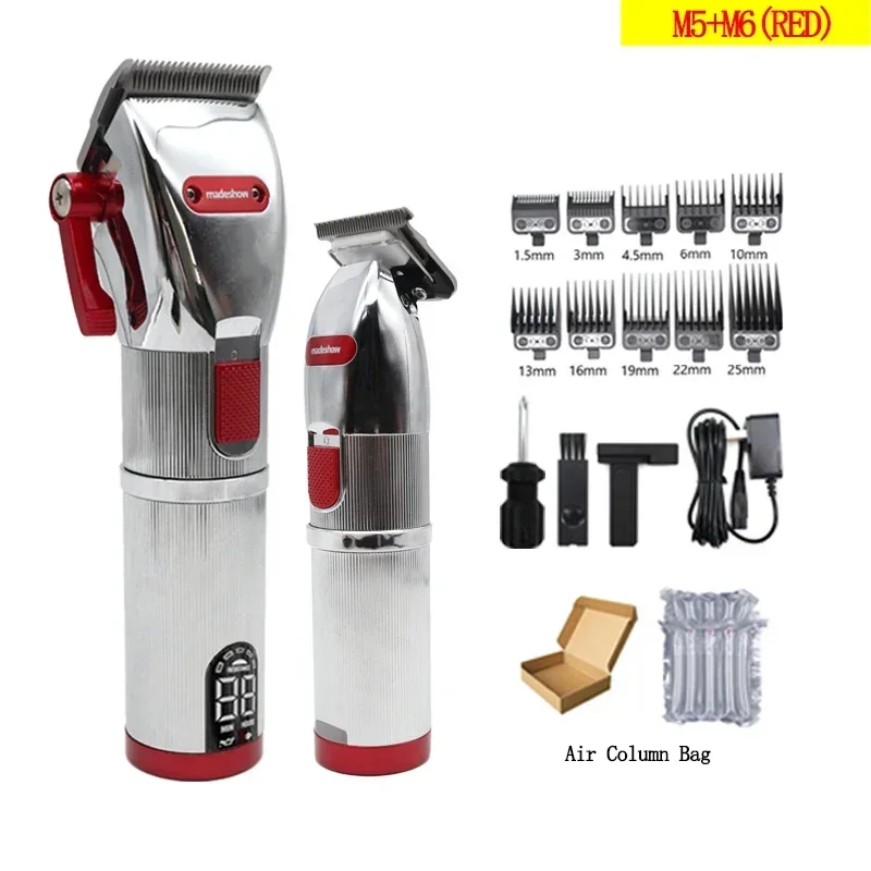 Madeshow M5 M5F Tondeuse Tondeuse voor Mannen Professionele Kapper Haar Snijmachine 7000 rpm 2 Versnellingen Afwerking Kapsel - afbeelding 1