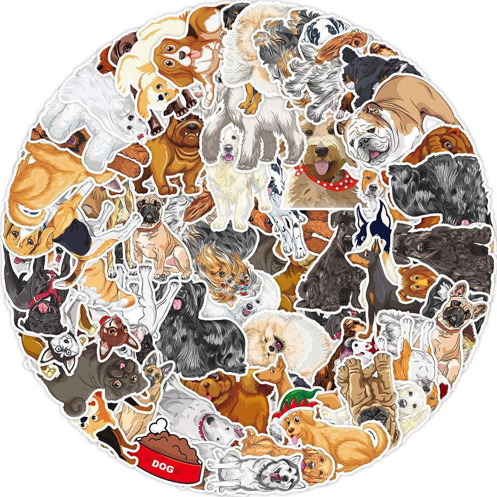 

10/30/50pcs Cute Dog Poodle Graffiti Stickers Kawaii Cartoon Pet Puppy Sticker Waterproof DIY Suitcase Laptop Phone Decals Toys