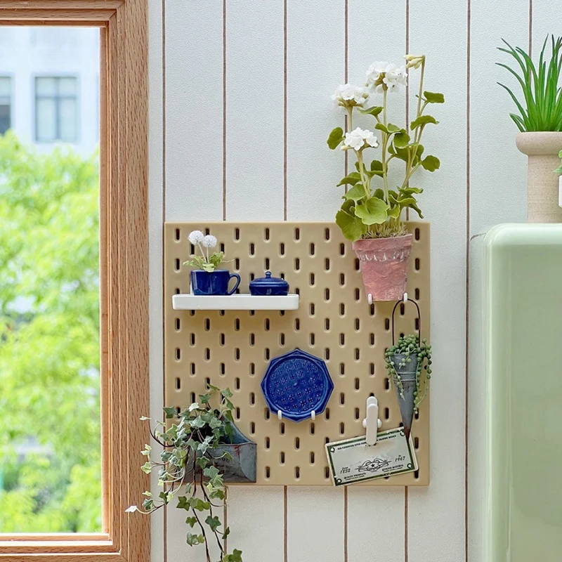 Миниатюрные предметы украшения мебели, перфорированная доска, настенная стойка, сделай сам, дисплей для хранения, мебельные аксессуары