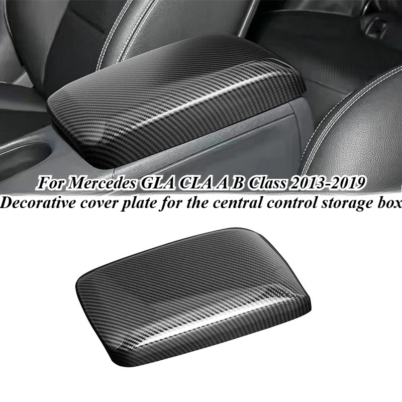 

For Mercedes GLA CLA A B Class 2013-2019 Center Console Cover Trim Panel ABS Hydro Carbon Fiber Interior Styling Car Accessories