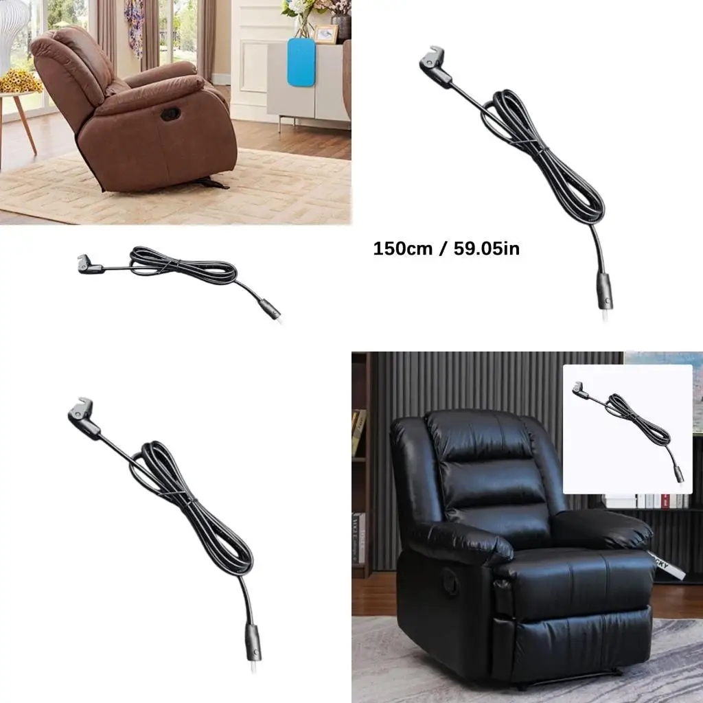 

Y1UD Strong 1.5 Meter Power Cable Safe Flexible Designs Safety Licensed Cord for Electric Sofa Recliner Bed Massage Chair