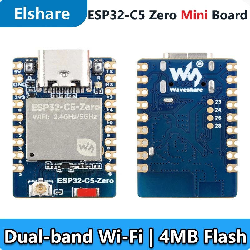 placa-de-desenvolvimento-mini-esp32-c5-baseada-no-processador-dual-core-esp32-c5-hf4-wi-fi-6-e-bluetooth-5