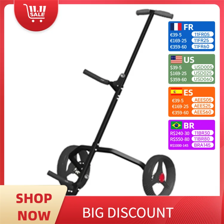 

3 Wheel Push Pull Lightweight Golf Rental Trolley
