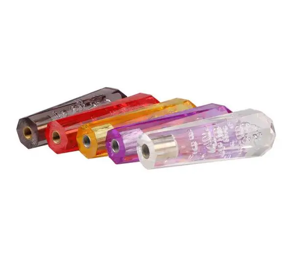 Universal New 15cm Car Multicolor Gear Shift Knob Crystal Bubble Gear Shift Knob Colorful Shifter Lever Fit For Honda Toyota