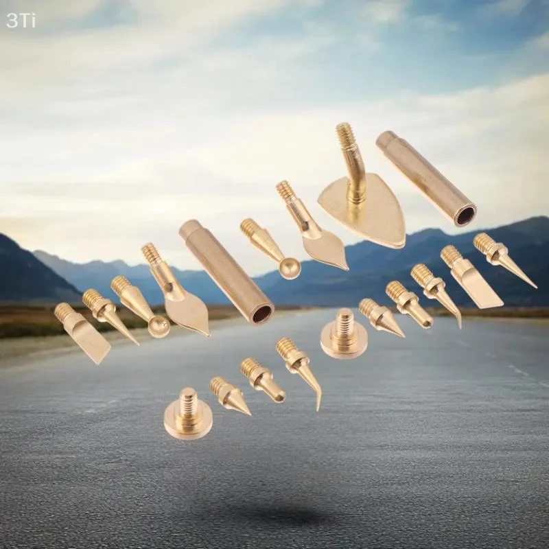 M2 M3 M4 M5 M6 M8真鍮ネジヒートインサートナットセット：プラスチック3Dプリンター、鉄はんだ付けに最適化、鉄チップ7/9/10個入り