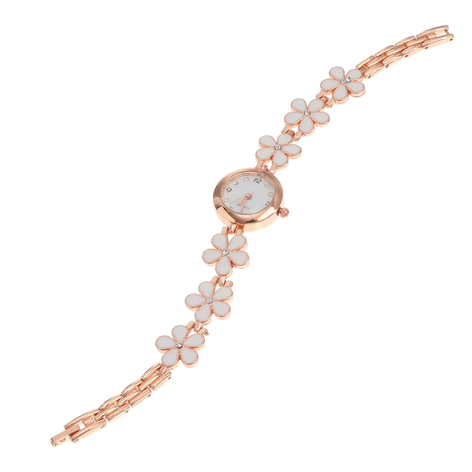 Exquisite Watch White Bracelet Waterproof Fine Workmanship Portable Carry Decorative Watches for Women