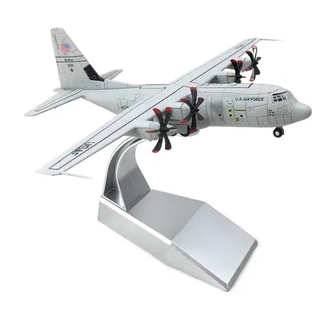 21 centimetri 1/200 Bilancia USAF C-130 Hercules Trasporto Aereo Modello In Lega Pressofuso Aereo Visualizzazione Statica Collezione Casa Decora Regalo Del Capretto