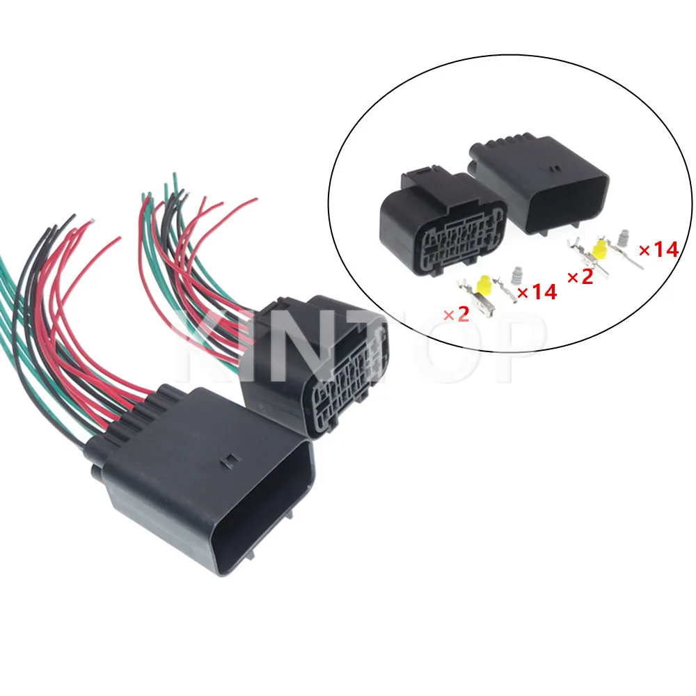 

1 Set 16 Pins 2304884-1 2304887-1 AC Assembly Auto Waterproof Plug Car Electrical Socket Automobile Connector