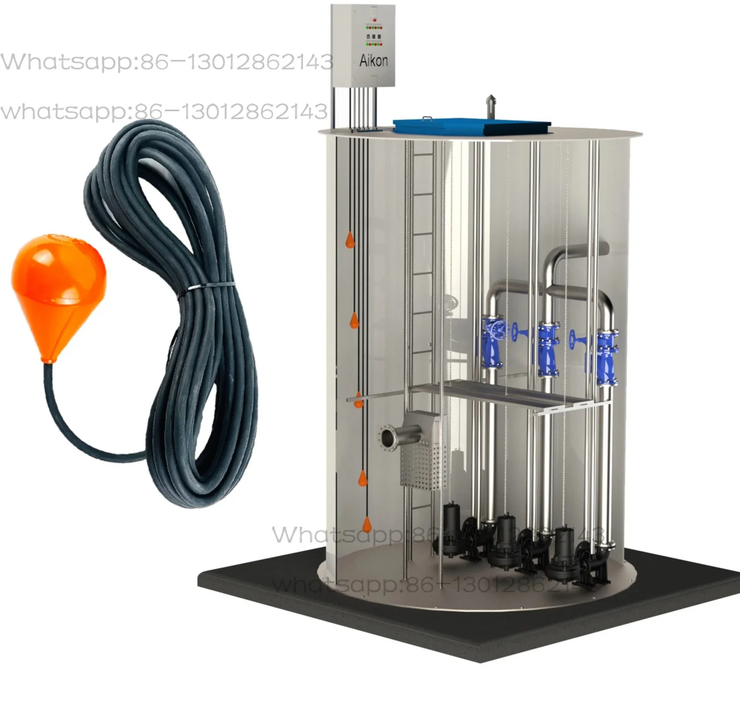 Series 5m 10m Cable Length IP68 protection Automatic Dirty Water Level Controller 220V Ball Float Switch
