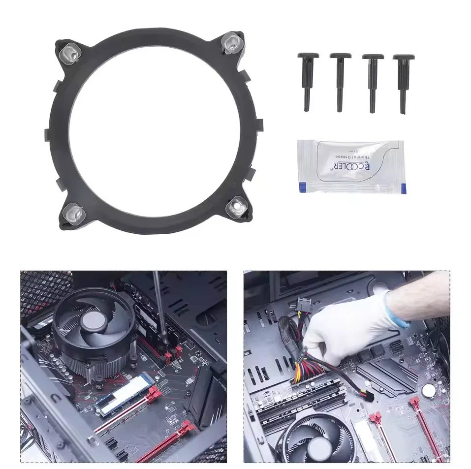 2PCS CPU cooling fan bracket ABS fixed heat sink motherboard accessories socket installation firm replacement compatibility