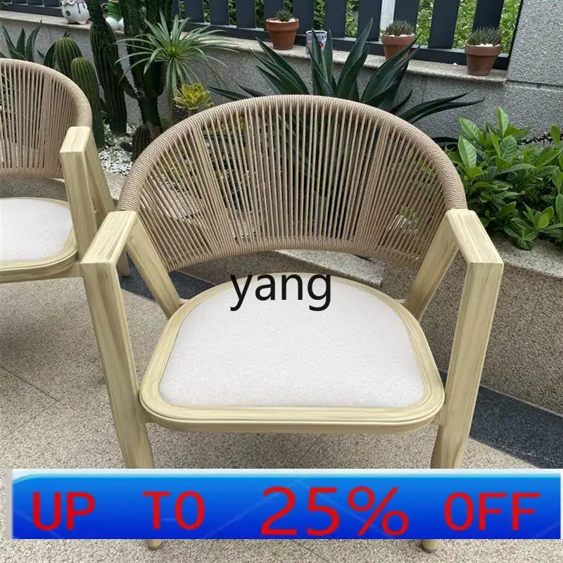

LTT Internet Celebrity Outdoor Patio Rattan Chair Outdoor Garden Villa Resort Balcony Simple Table and Chair