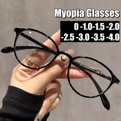 Ultra Light Comfortable Myopia Glasses Frames for Men and Women Retro Round Optical Eyewear Japanese Style TR90 Material Eyewear
